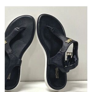 Michael Kors Black and Gold Sandals